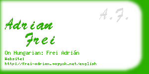 adrian frei business card